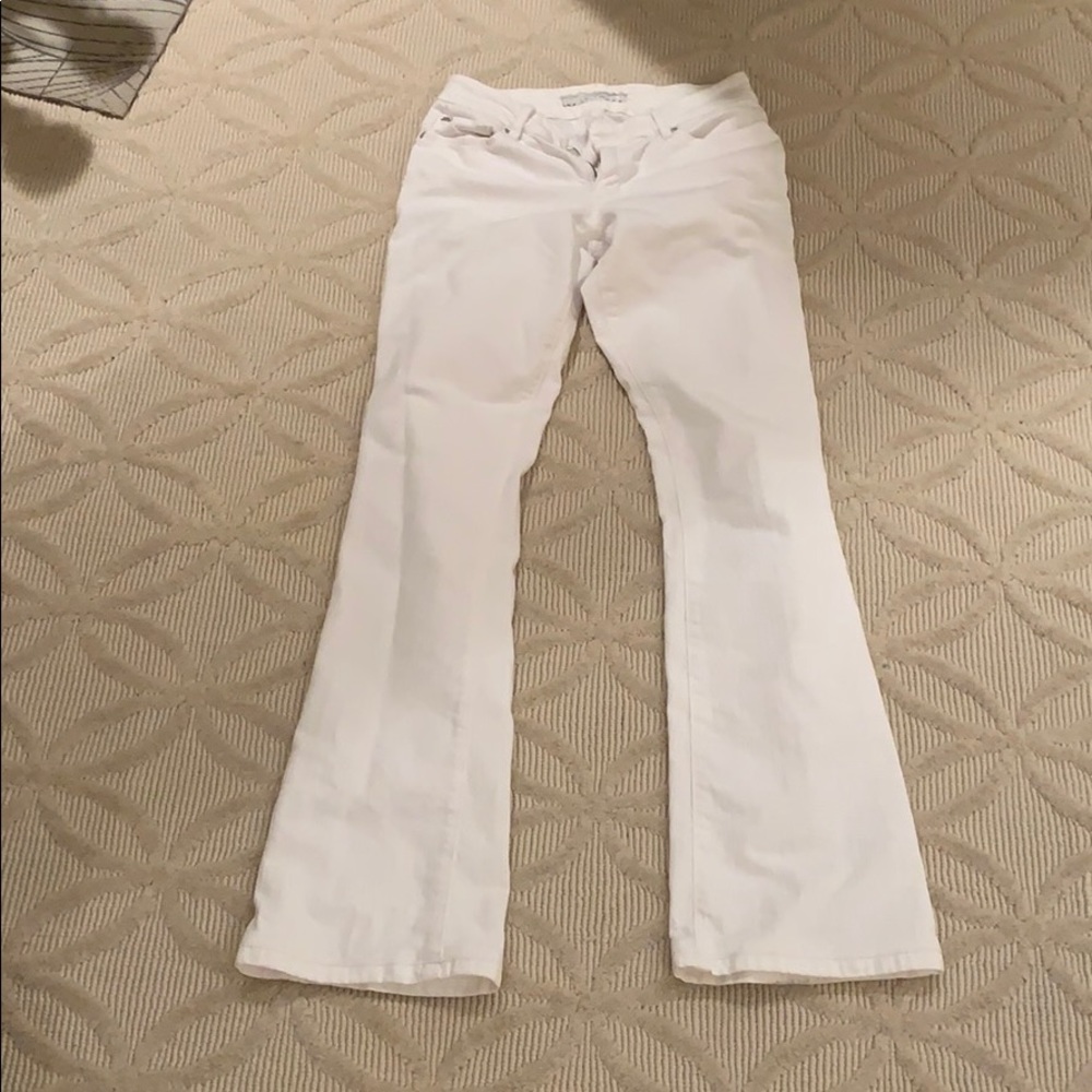 White flared jeans.  Excellent condition.  Worn 1x